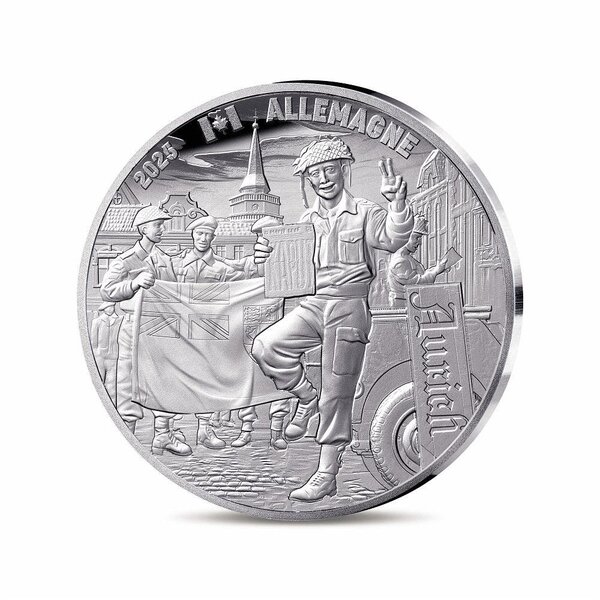 80 ans du V-E DAY - Monnaie de 10€ Argent - Soldat Canadien