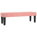 vidaXL Sommier à lattes de lit avec matelas Rose 140x190 cm Velours