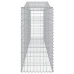 vidaXL Paniers à gabions arqués 6 Pièces 400x50x100/120 cm Fer galvanisé