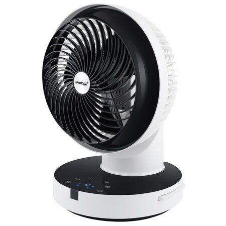 Steba ventilateur de table à télécommande 39w blanc et noir