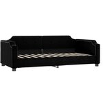 vidaXL Lit de repos noir 100x200 cm tissu