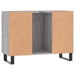 vidaXL Armoire salle de bain sonoma gris 80x33x60 cm bois d'ingénierie