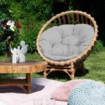 Fauteuil de jardin en osier CLER marron