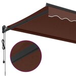 vidaXL Auvent rétractable automatique marron 300x250 cm