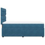 vidaXL Sommier à lattes de lit avec matelas Bleu foncé 90x190 cm