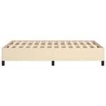 vidaXL Cadre de lit Crème 120 x 200 cm Tissu