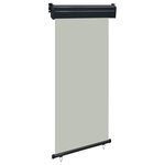 vidaXL Auvent latéral de balcon 105x250 cm Gris