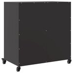 vidaXL Buffet noir 68 5x39x72 cm acier laminé à froid