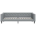 vidaXL Lit de jour avec matelas gris clair 80x200 cm tissu