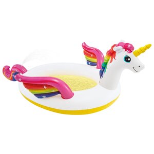 Intex Piscine à pulvérisation Forme de licorne 272x193x104 cm