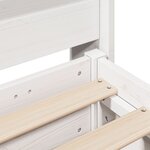 vidaXL Cadre de lit sans matelas blanc 100x200 cm bois de pin massif