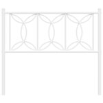 vidaXL Tête de lit métal blanc 100 cm