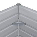 vidaXL Jardinière 160 x 80 x 77 cm Acier galvanisé Vert