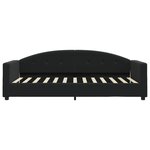 vidaXL Lit de jour avec matelas noir 90x200 cm velours