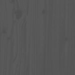 vidaXL Tête de lit Gris 145 5x4x100 cm Bois massif de pin