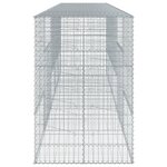 vidaXL Panier gabion avec couvercle 500x100x150 cm fer galvanisé