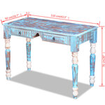 vidaXL Bureau Bois de récupération massif