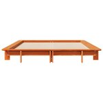 vidaXL Cadre de lit sans matelas cire marron 120x190cm bois pin massif