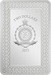 Monnaie en argent 2 dollars g 31.1 (1 oz) millésime 2023 justice