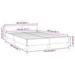 vidaXL Cadre de lit avec tête de lit Marron 120x200 cm Similicuir