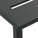 vidaXL Tabourets de bar lot de 2 noir acier enduit de poudre