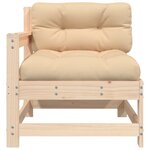 vidaXL Chaises de jardin avec coussins lot de 2 bois de pin massif