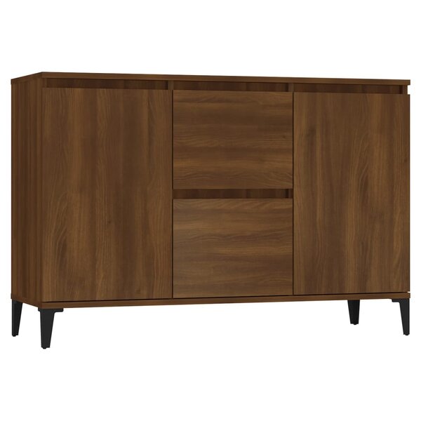 vidaXL Buffet Chêne marron 104x35x70 cm Bois d'ingénierie