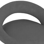 vidaXL Tabourets de bar lot de 2 gris foncé velours