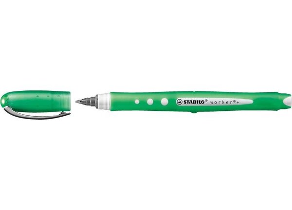 Roller WORKER Colorful Encre Liquide 100% Grip Tracé 0,5 mm vert STABILO