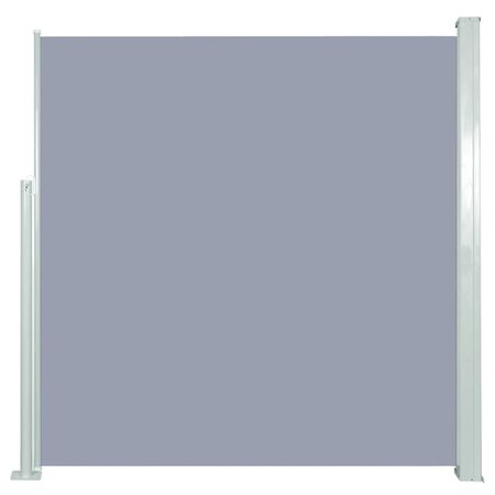 vidaXL Auvent latéral rétractable de patio 140x300 cm Gris