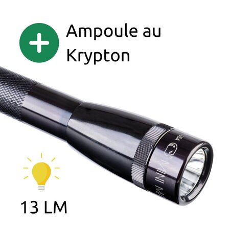 Lampe torche Maglite Mini led AAA - Noir