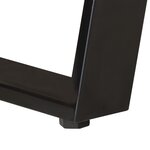 vidaXL Bureau 107x45x79 cm Bois d'acacia solide avec bord naturel