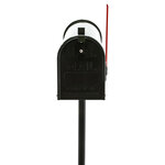 Us mailbox boite aux lettres design américain noir pied de support courrier