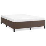 vidaXL Cadre de lit Marron 140x200 cm Similicuir