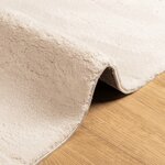 vidaXL Tapis HUARTE à poils courts doux et lavable beige 160x160 cm