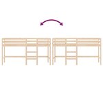 vidaXL Lit mezzanine enfants échelle 90x200 cm bois pin massif