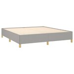 vidaXL Cadre de lit Gris clair 160x200 cm Tissu