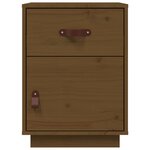 vidaXL Tables de chevet 2Pièces Marron miel 40x34x55cm Bois de pin massif