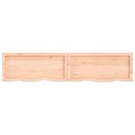 vidaXL Étagère murale 180x40x(2-6) cm bois de chêne massif non traité