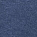 vidaXL Cadre de lit avec tête de lit sans matelas bleu 120x200cm tissu