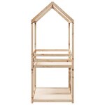 vidaXL Lit superposé avec toit 90x190 cm bois massif de pin