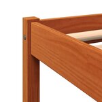 vidaXL Cadre de lit sans matelas cire marron 120x190cm bois pin massif