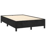 vidaXL Cadre de lit gris foncé 120x190 cm velours