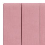 vidaXL Lit avec matelas rose 120x200 cm velours