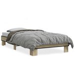 vidaXL Cadre de lit sans matelas chêne sonoma 90x200 cm