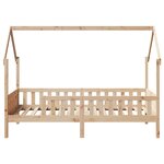 vidaXL Cadre de lit d'enfants forme de maison 80x200cm bois pin massif