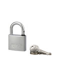 THIRARD - Cadenas à clé Mach 3  laiton nickelé  extérieur  anse inox  45mm  2 clés