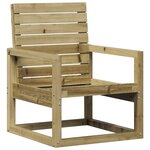 vidaXL Salon de jardin 3 Pièces bois de pin imprégné