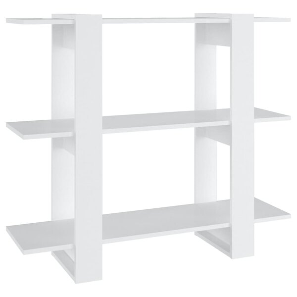 vidaXL Bibliothèque/Séparateur de pièce Blanc 100x30x87 cm