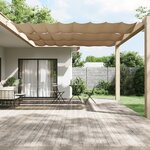 vidaXL Auvent vertical Taupe 140x800 cm Tissu oxford